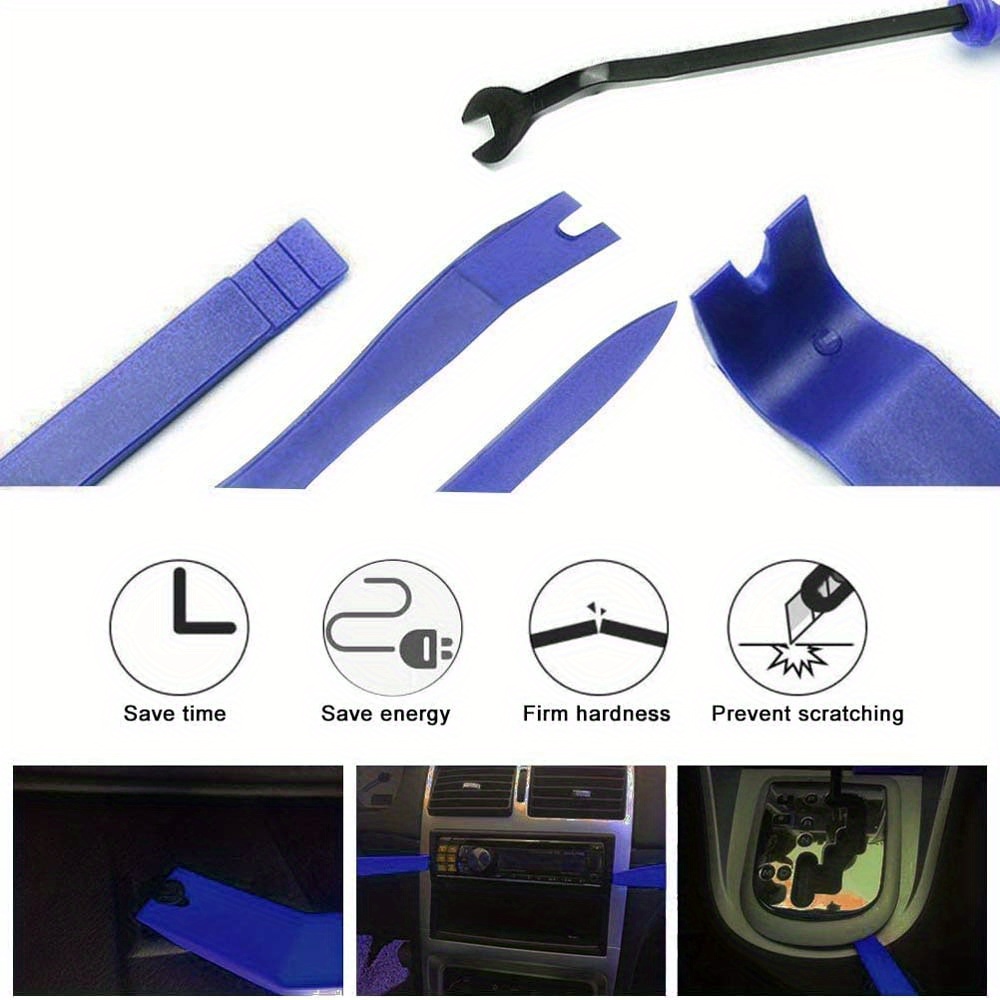 5pcs/set Car Interior Removal Tool Kit, No Scratch Pry Tool Kit For  Removing Door Cleats And Audio Dashboard,Auto Door Clip Panel Trim Removal  Tools K