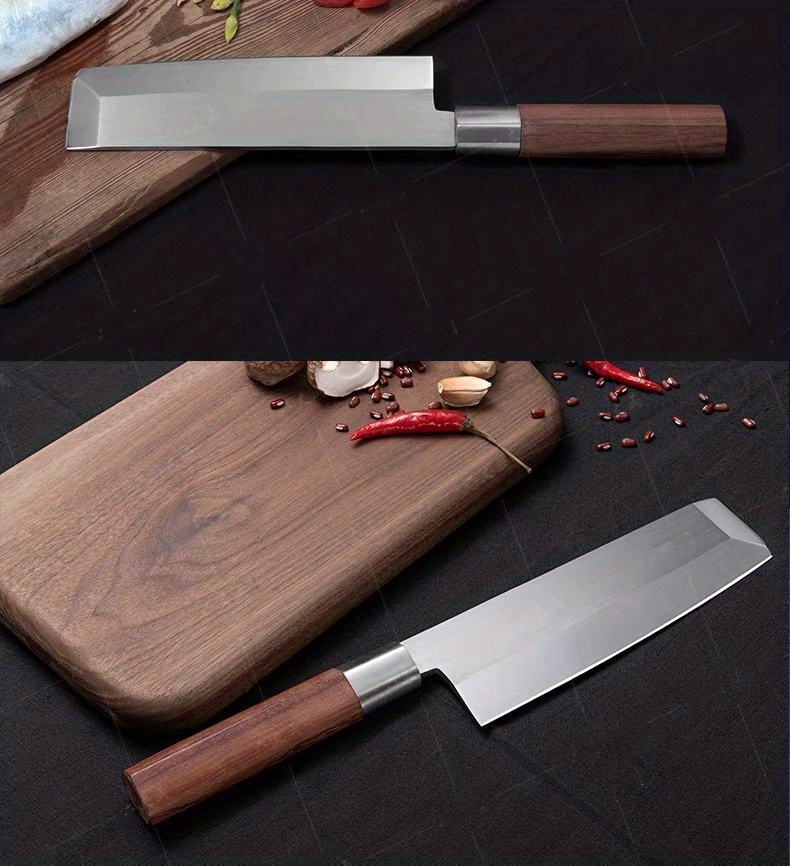 MASAMOTO VG Cuchillo japonés Santoku de 7 pulgadas (7.087 in) fabricado en  Japón, cuchillo de cocina profesional multiusos, hoja de acero inoxidable