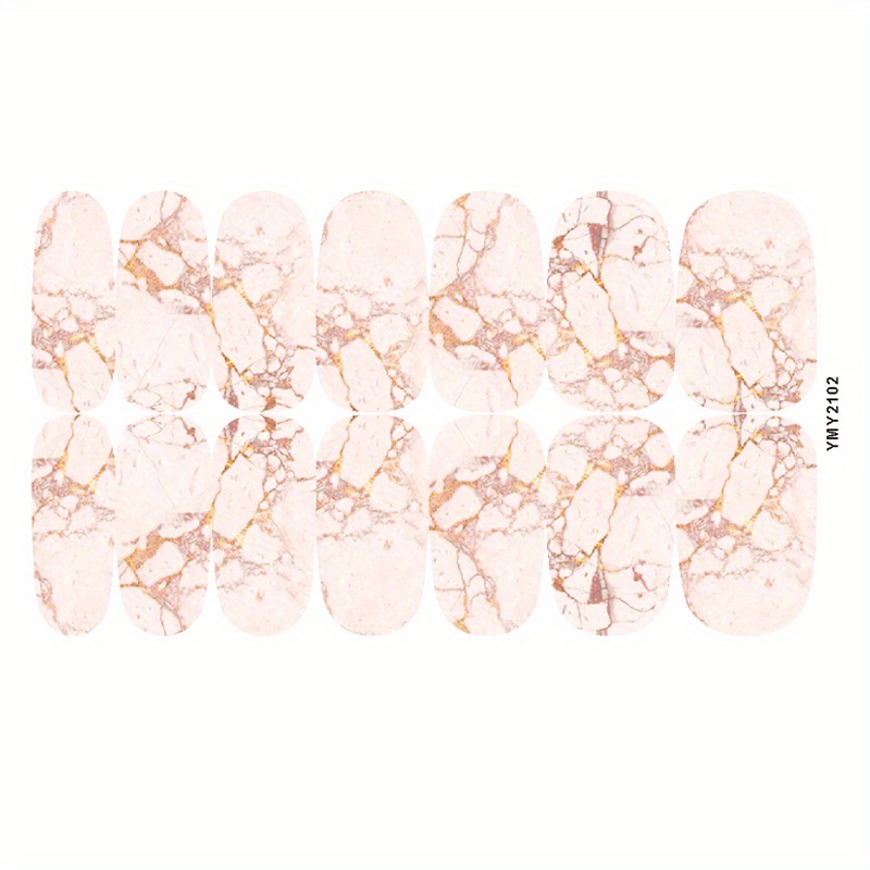 Marble Self-Adhesive Nail Polish Stickers - Manicure Decoration Kit