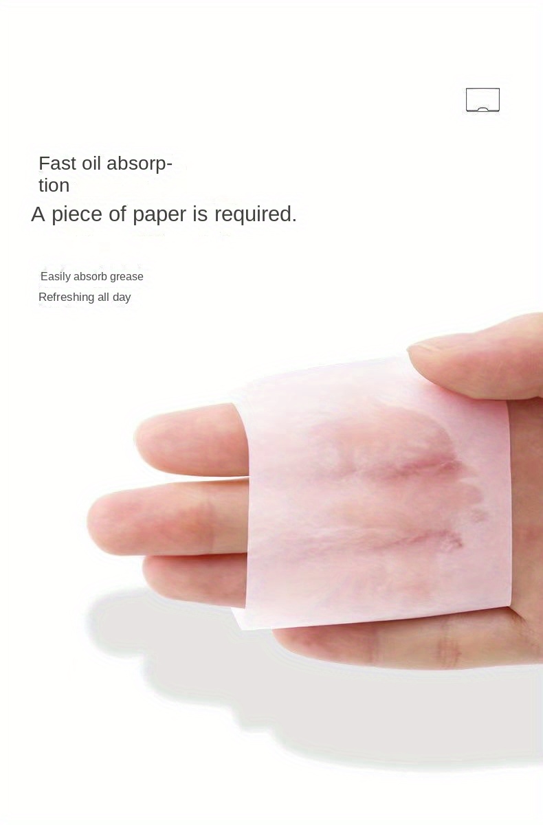 Papier buvard absorbant l'huile pour le visage, papier buvard