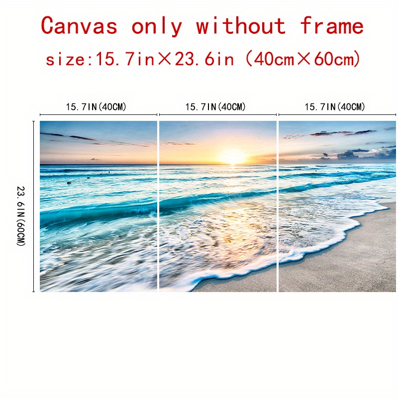 Beach Sunset Canvas Sea View - Temu Australia