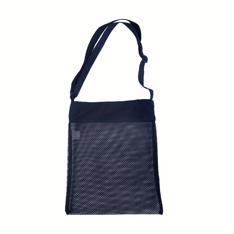 Black Multicolored Mesh Bucket Bag