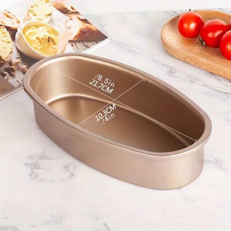 Image of Oval Macaron Baking Mold | Carbon Steel Cheesecake Pan, Black And Golden Options, Ideal For Wedding, Christmas, Halloween, Easter, Thanksgiving, Hanukkah