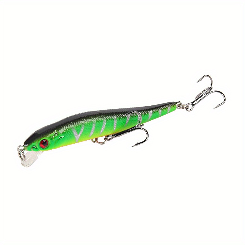 Floating Minnow Fishing Lures Ring Beads Treble Hooks Bionic - Temu