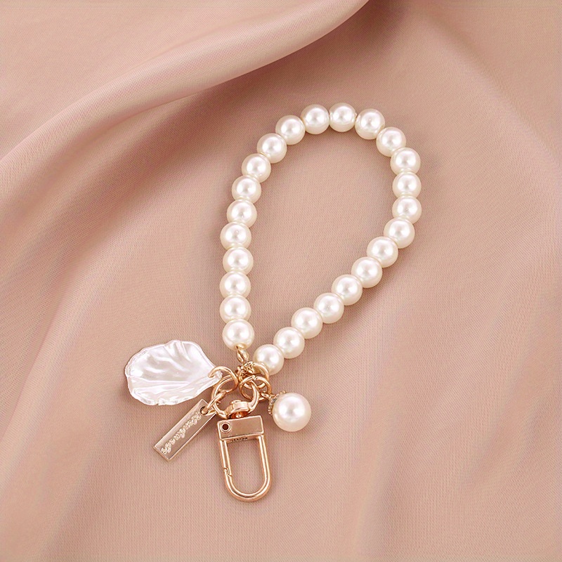 1Pc Bag Pendant, Bag Accessories Faux Pearl Keychain, Cute Faux Pearl  Beaded Bracelet Keychain, Vintage Charm For Women And Girls' Purse Bag  Backpack Car Charm,Ribbon Pearl Pendant,Valentine'S Day Key Chain Charms