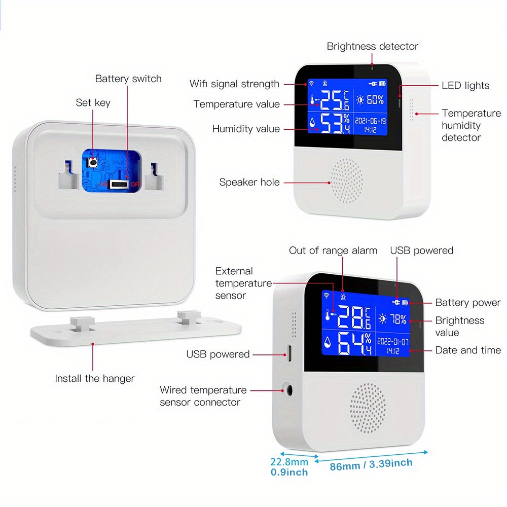 Wireless Thermostat with Indoor/Outdoor Sensor
