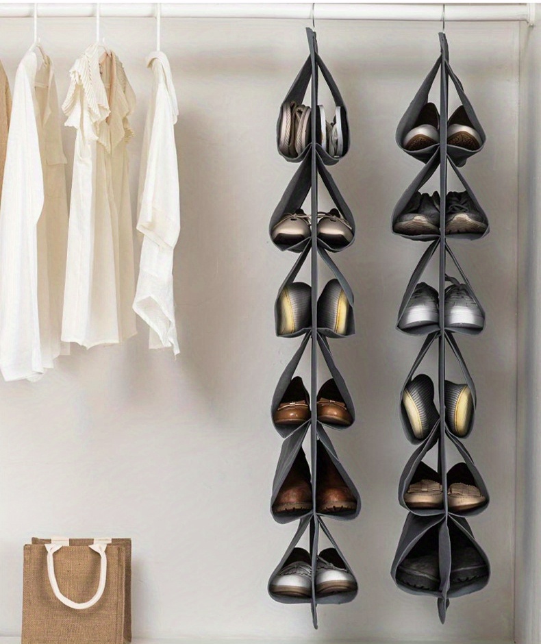 Wardrobe Shoes Storage Hanging Bag Slipper Storage Bag - Temu