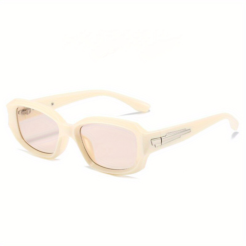 Gafas de Sol Lentes Grandes de Moda Nuevo Para Hombres Mujeres Sunglasses  Beige