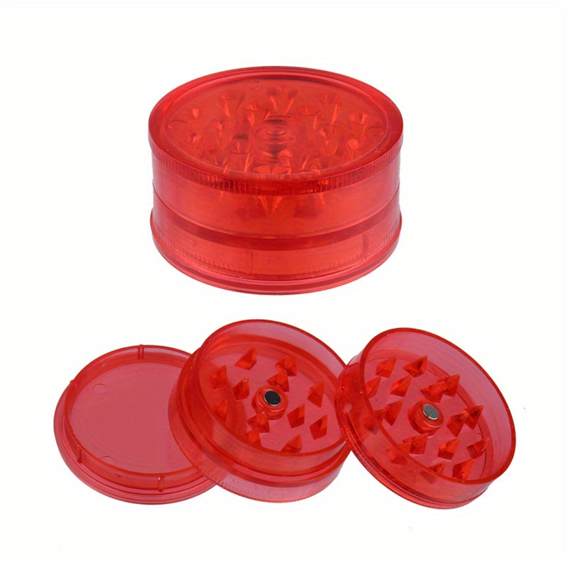 Red - 2.5 Smoke Crusher Aluminum Spice Grinder