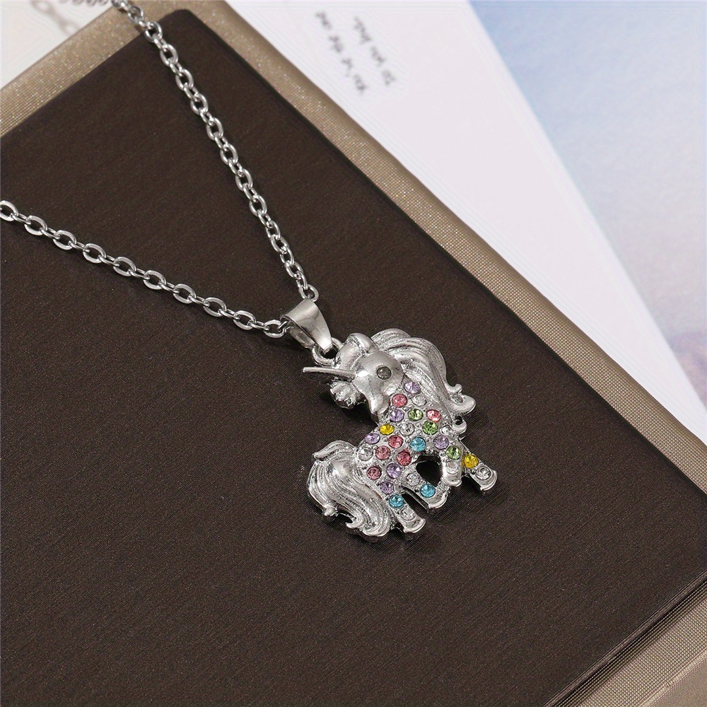 Unicorn Series Jewelry Set Cute Cartoon Unicorn Pendant - Temu