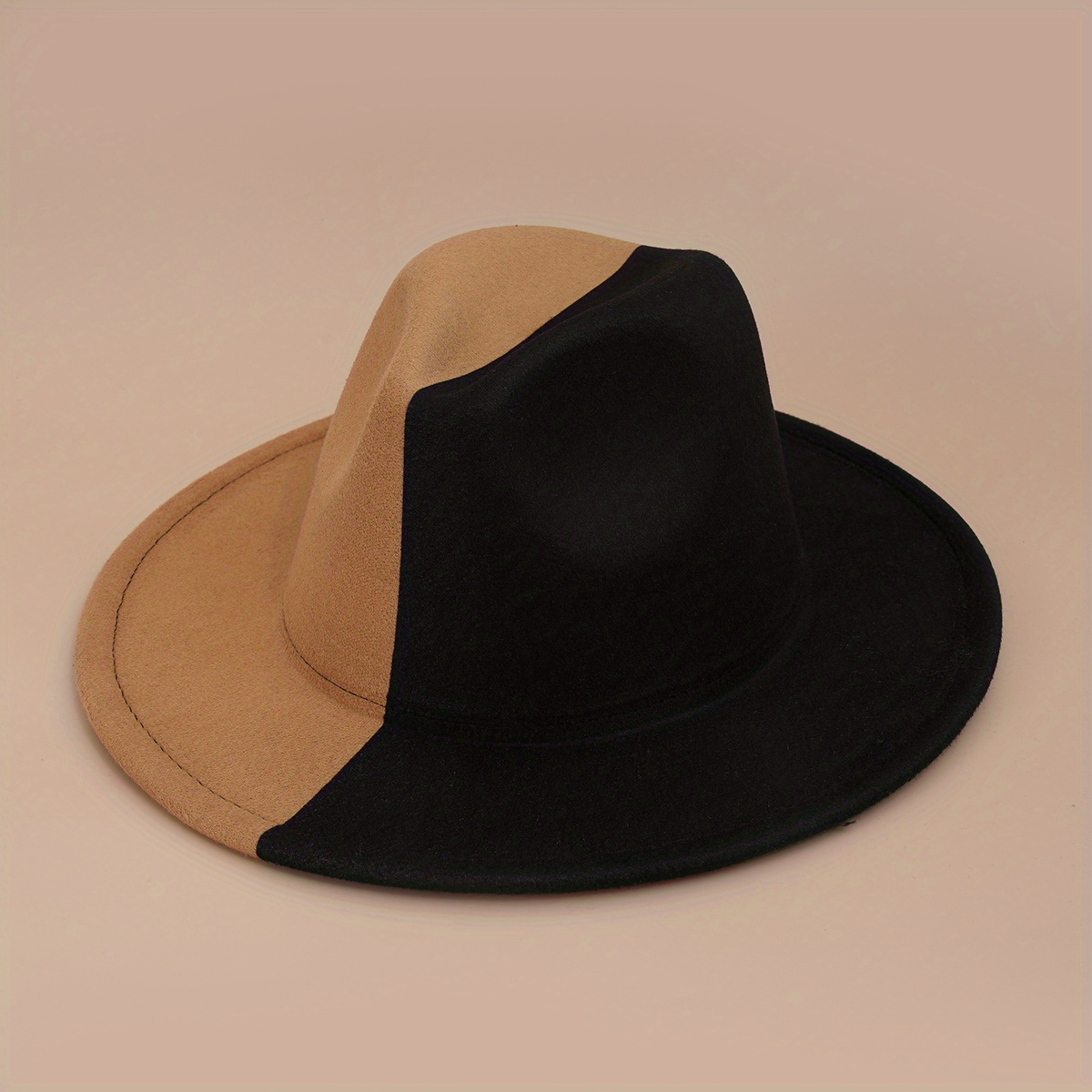 Yin Yang Block Woolen Felt Hat for Men & Women