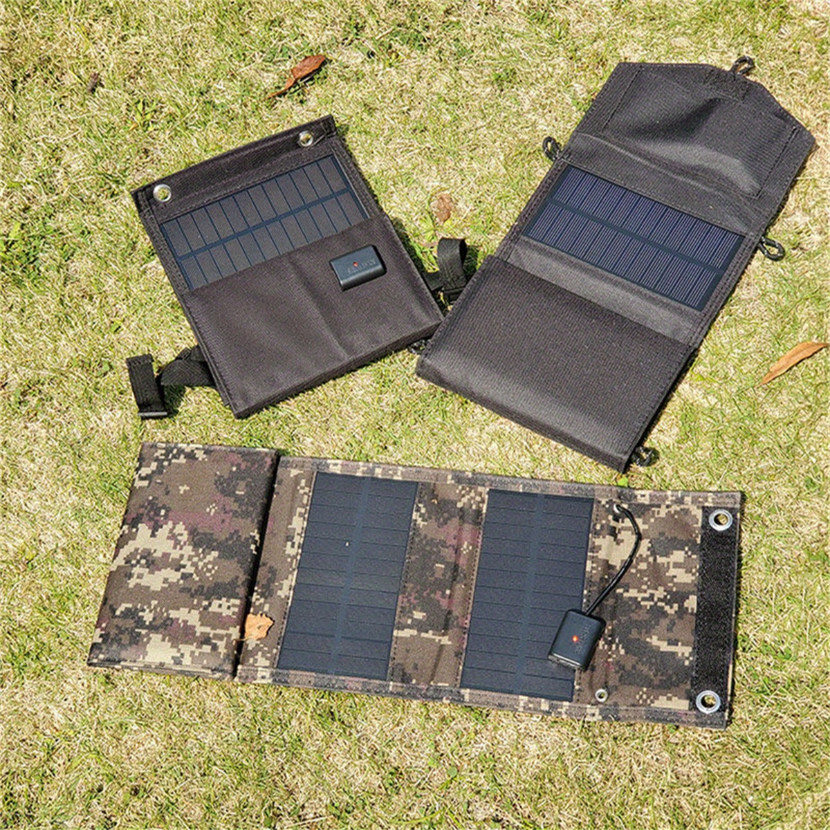 1pc waterproof solar panels portable foldable dual 5v usb solar panel charger power bank for phone battery details 2