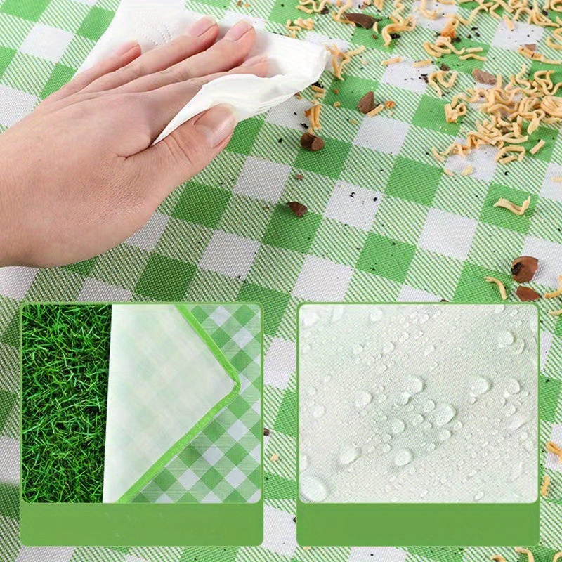 Stranddecke Wasserdicht & Sandfest – 55x60 Cm Gefaltet, 139,7x152,4 Cm Ausgebreitet, Kompakt Für Picknick, Camping, Festival