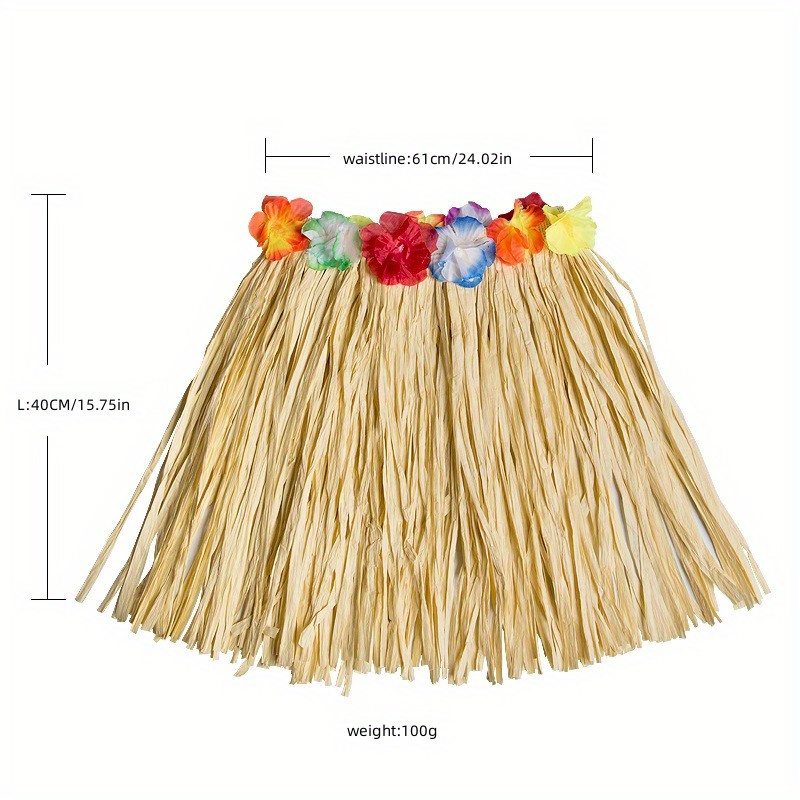 Adult Authentic Hawaiian Raffia Grass Skirt