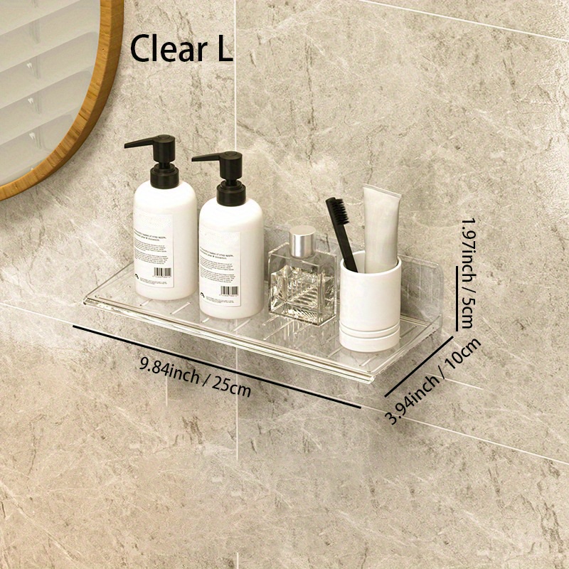 acrylic shelves adhesive bathroom｜TikTok Search