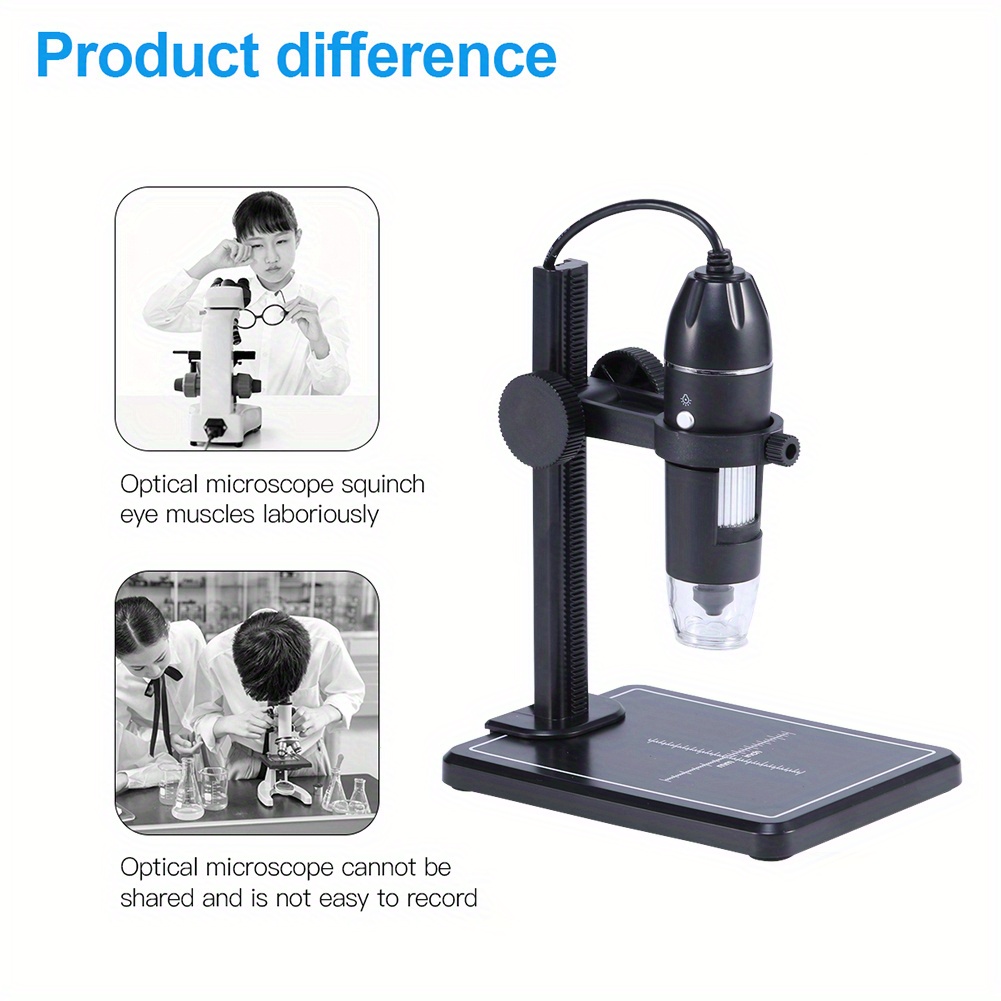 1600x 8 Led Digital Microscope: Perfect Soldering Mobile - Temu