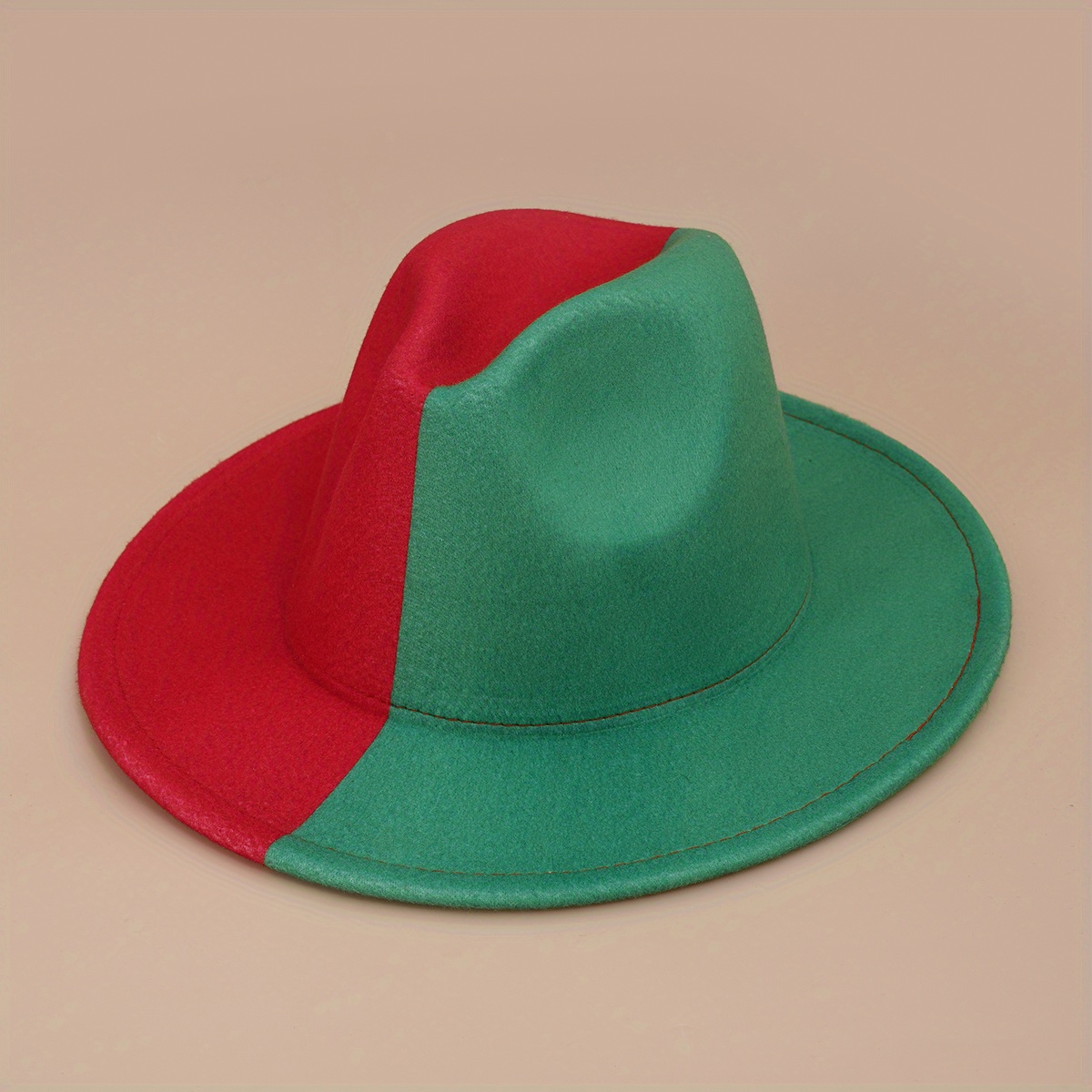 Yin Yang Block Woolen Felt Hat for Men & Women