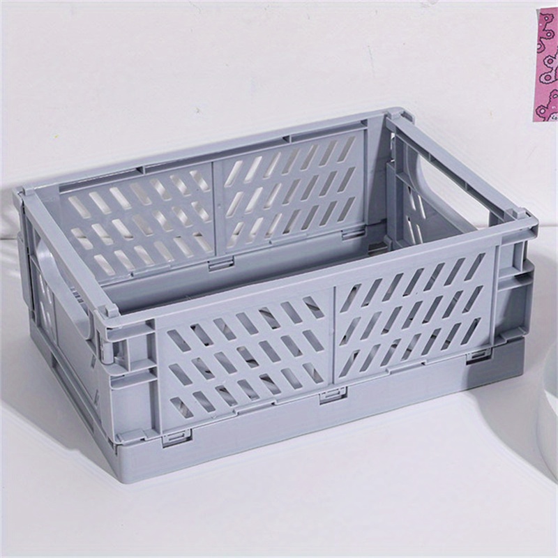 Large Capacity Desktop Storage Box Plastic Organizer Stackable Storage Basket