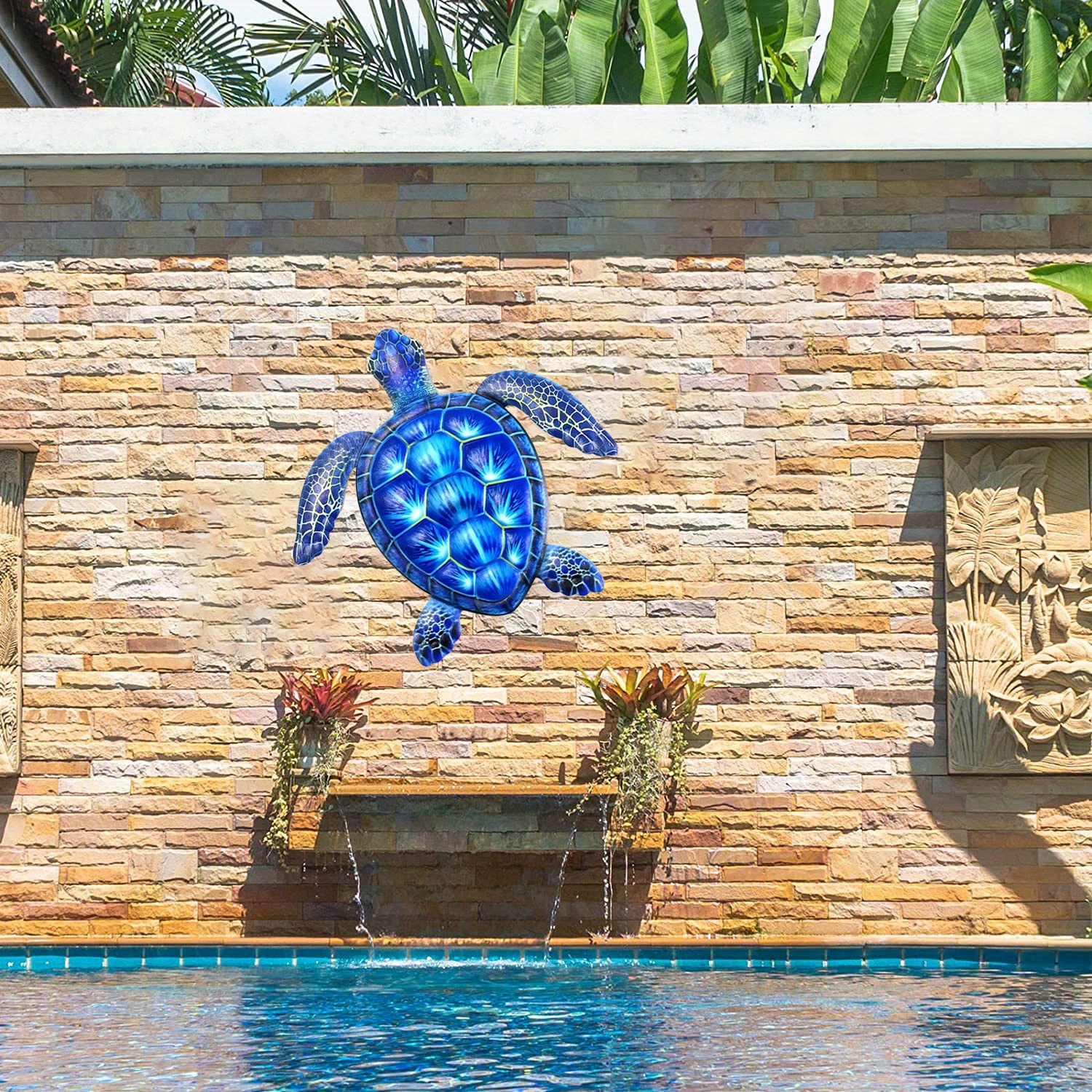 Large Turtle Wall Decor Garden Temu Australia
