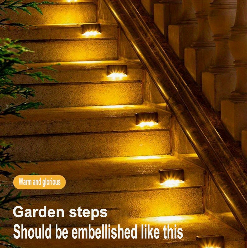 Solar Deck Lights Waterproof Led Lights Deck Steps Rails Temu