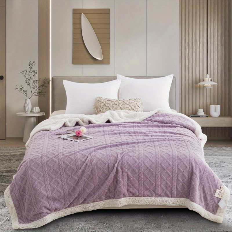 Double bed best sale double layer blanket