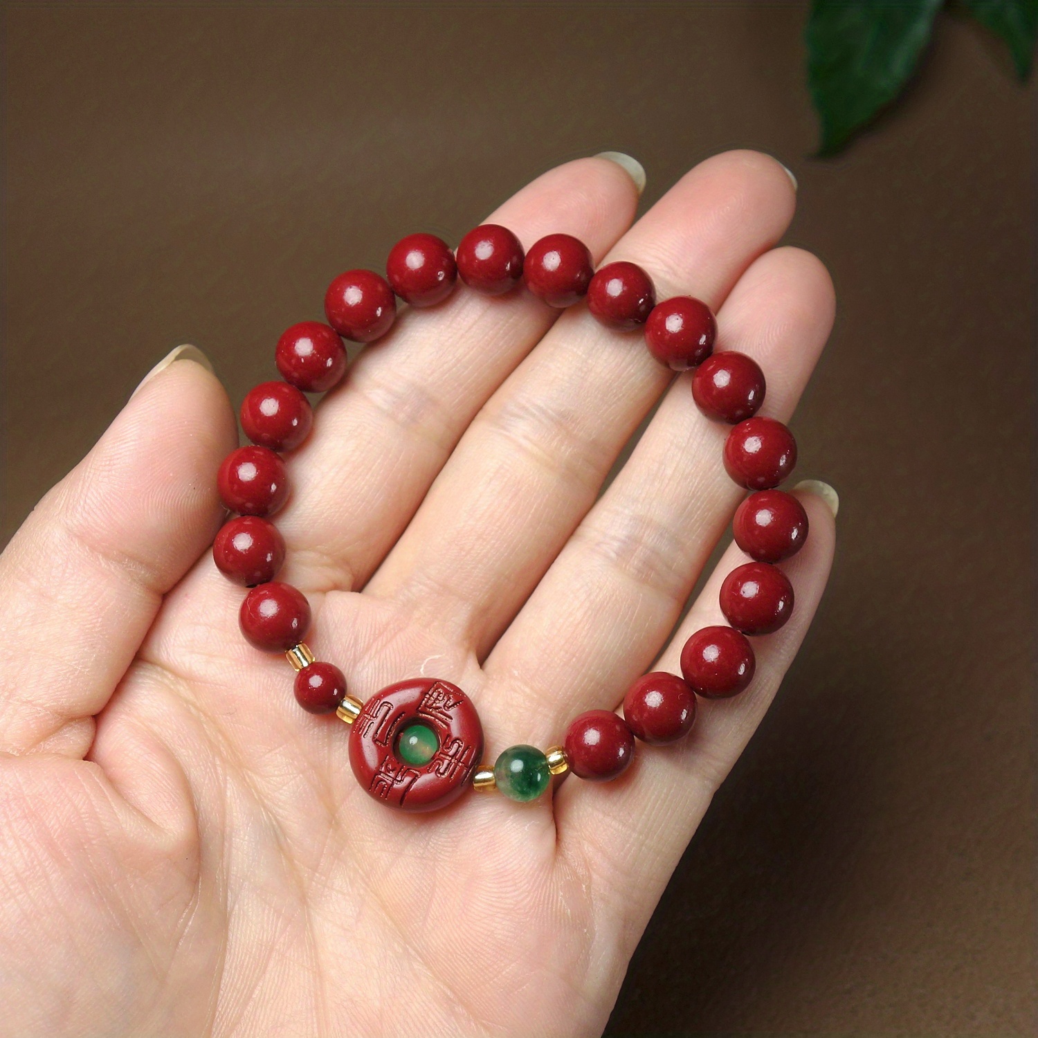 Natural Cinnabar Bracelet Exorcising Evil And Lucky Good Luck Bracelet