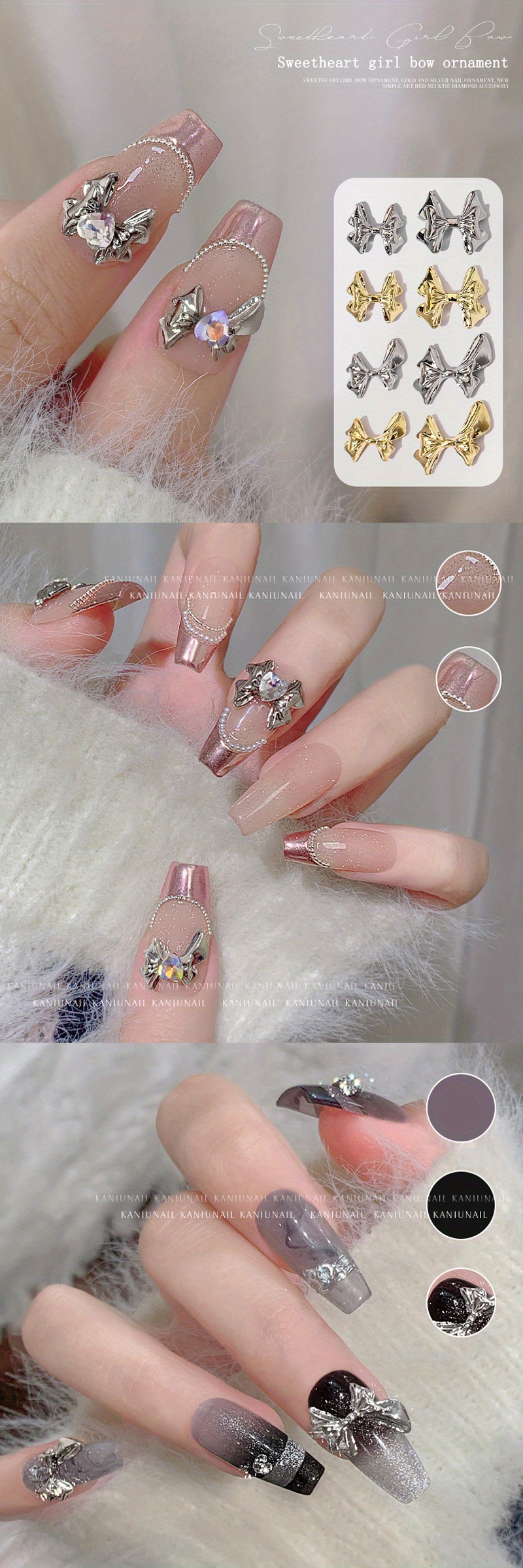 Bow Nail Art Is The Perfect Combination Of The Balletcore And Blokette  Aesthetics