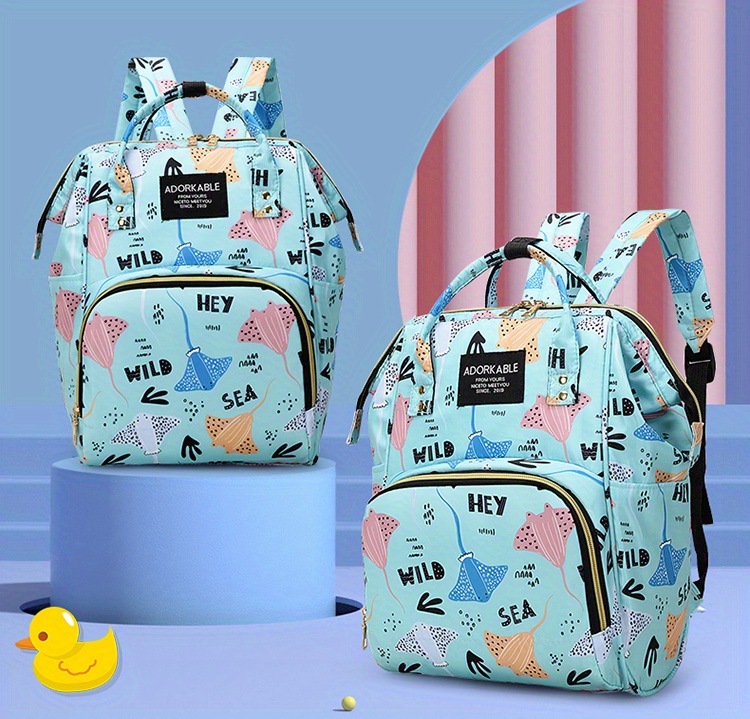 Rubber Duck Print Backpack