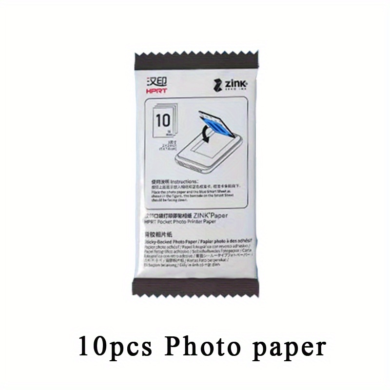 10pcs Papier Photo 2x3 Pouces Papier Photo Autocollant Pour - Temu