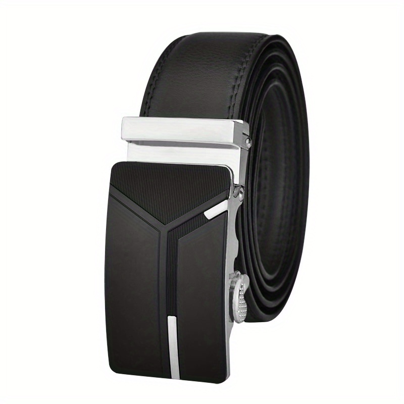 Cinturón Cuero Hombre, Cinturones Hebilla Automática Trinquete Hombre,  Cinturones Diseñador Jeans Informales, Cinturón Microajustable Adapta Todas  Partes, 90 Días Protección Comprador