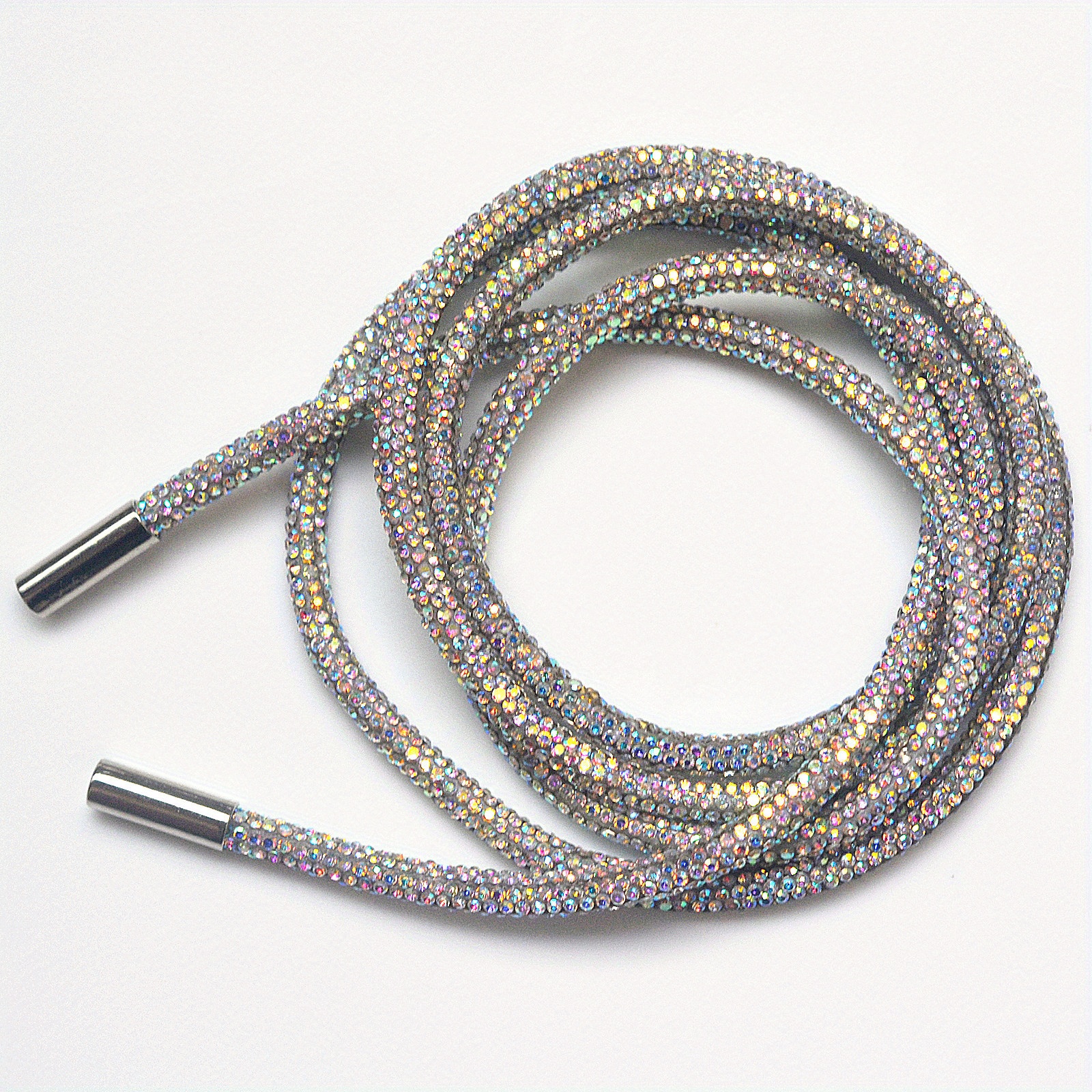 6mm Crystal Shoe Lace, hoodie lace Rhinestone String with metal tip, r –  Fifi's Craft