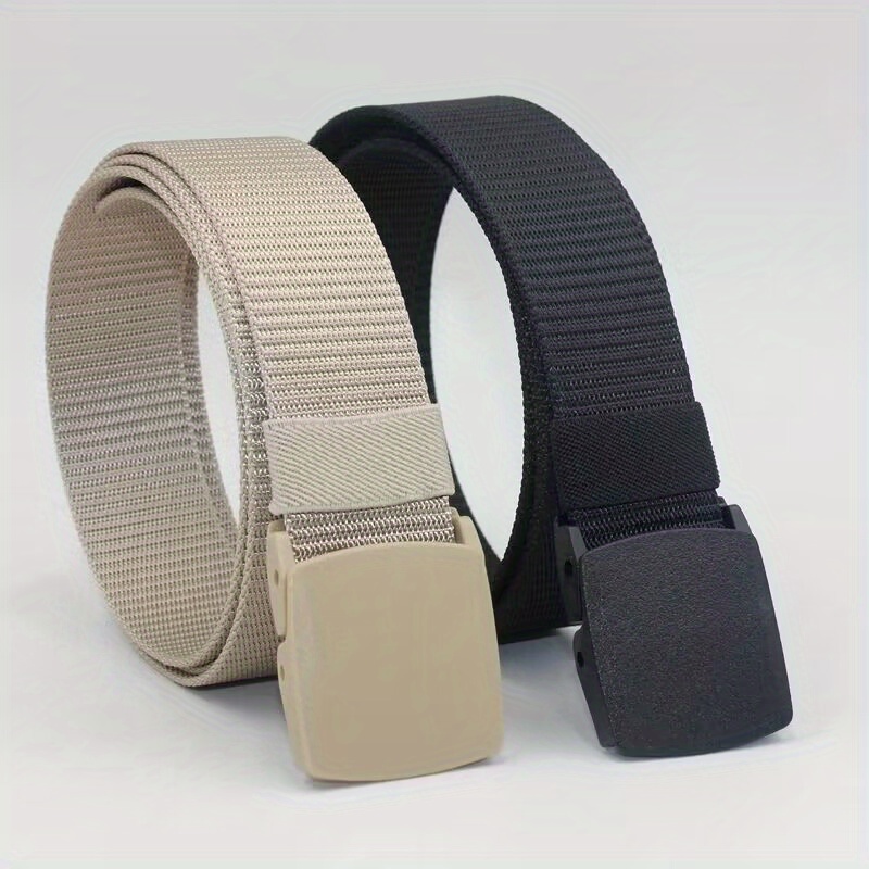 Mens Automatic Buckle Canvas Belt | Check Out Today's Deals Now | Temu ...