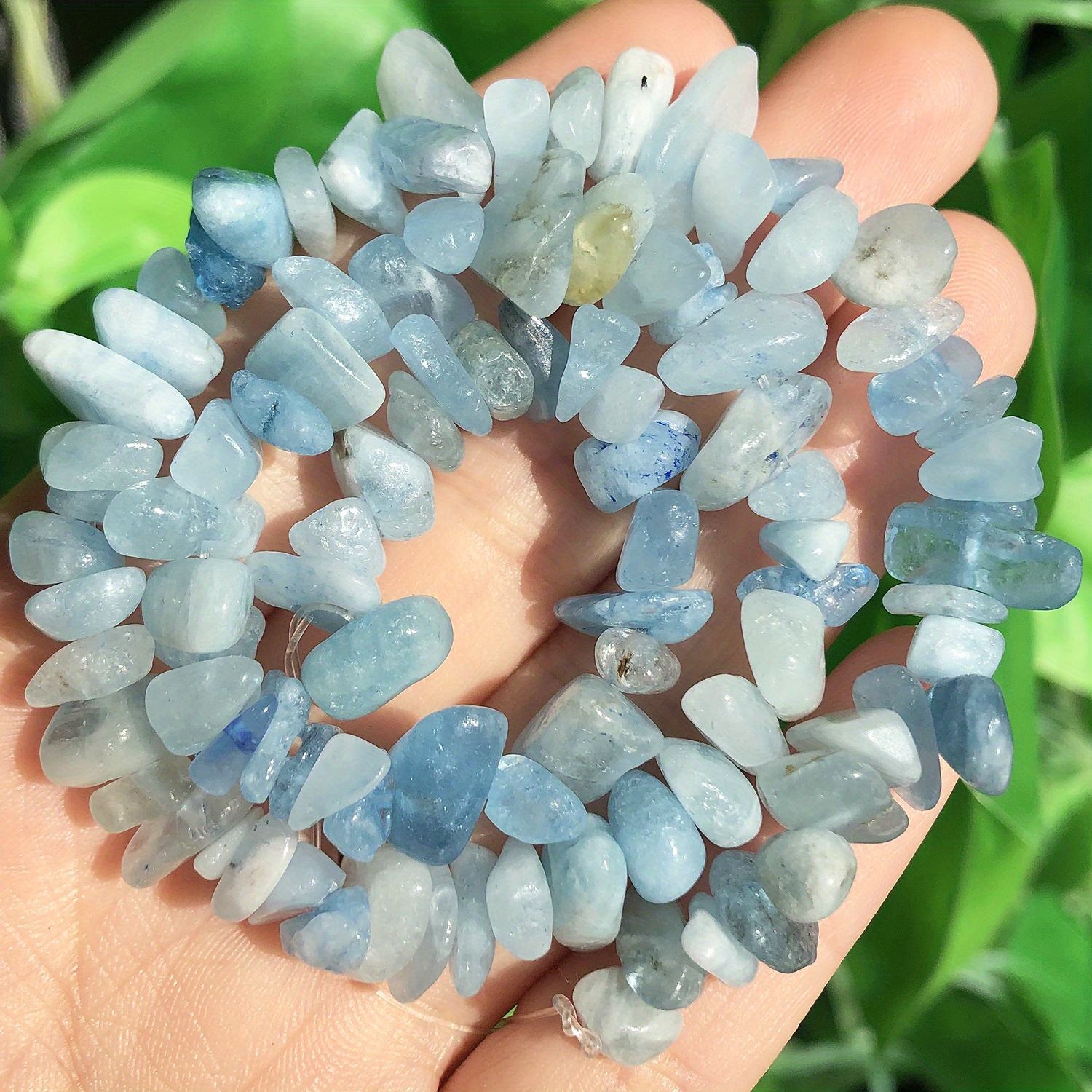 Natural Matte Polished White Crackle Crystal Stone Beads Round Loose Beads  For Jewelry Making Diy Bracelet Handmade Accessories - Temu New Zealand