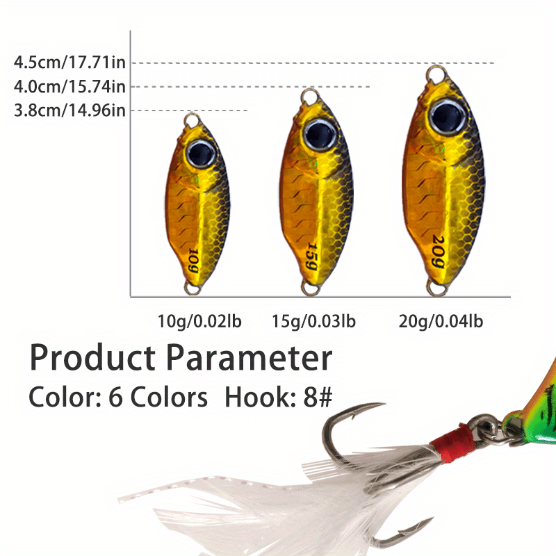 Bionic Fishing Lure Long Casting Jigbait Tackle Catching Temu