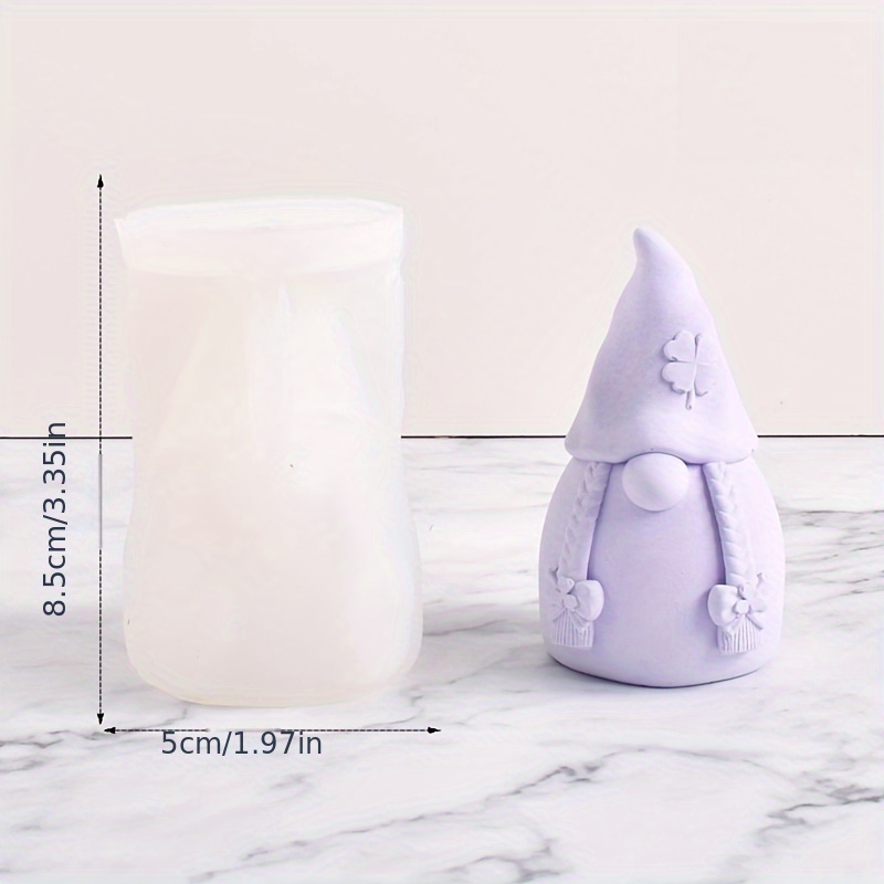 Silicone Molds Gnomes Candles  Candle Making Molds Silicone - 3d