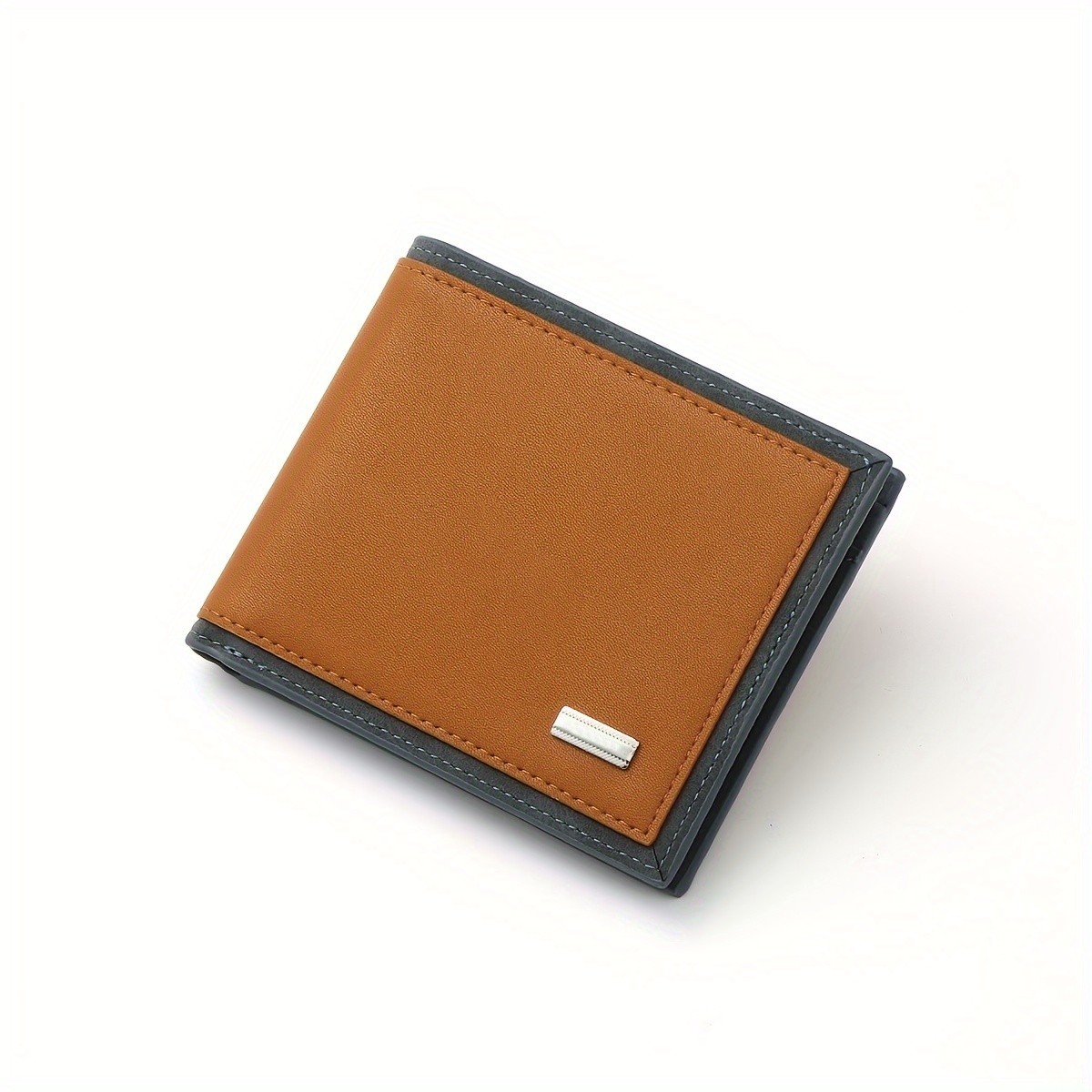 Men'S Solid Color Pu Leather Wallets