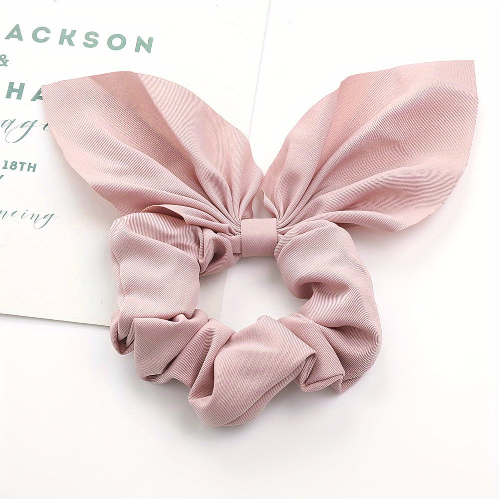 Orecchie Di Coniglio Annodate Streamer Scrunchie Tessuto Tinta Unita Stile  Coquette Accessorio Per Capelli Scrunchie Per Ragazze - Gioielli E  Accessori - Temu Italy