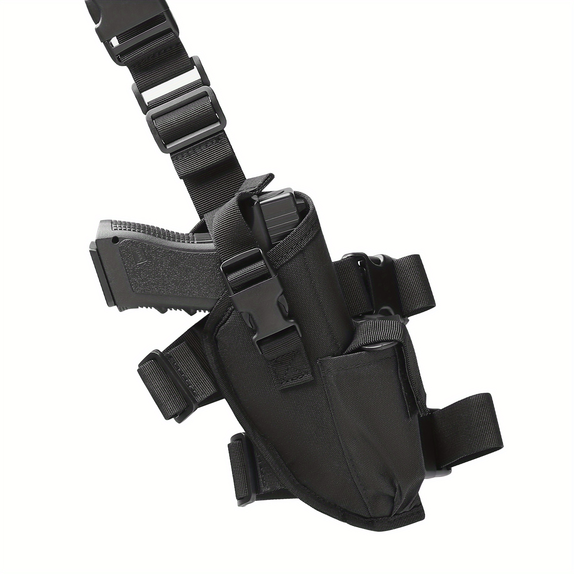 Universal Drop Leg Holster Tactical Right Hand Thigh Handgun Holster  Adjustable
