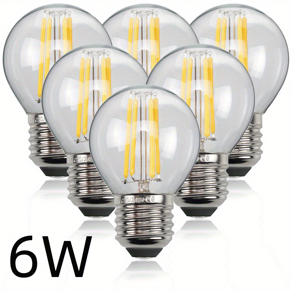 6pcs ampoules LED Edison ampoule rétro éclairage décoratif - Temu Belgium