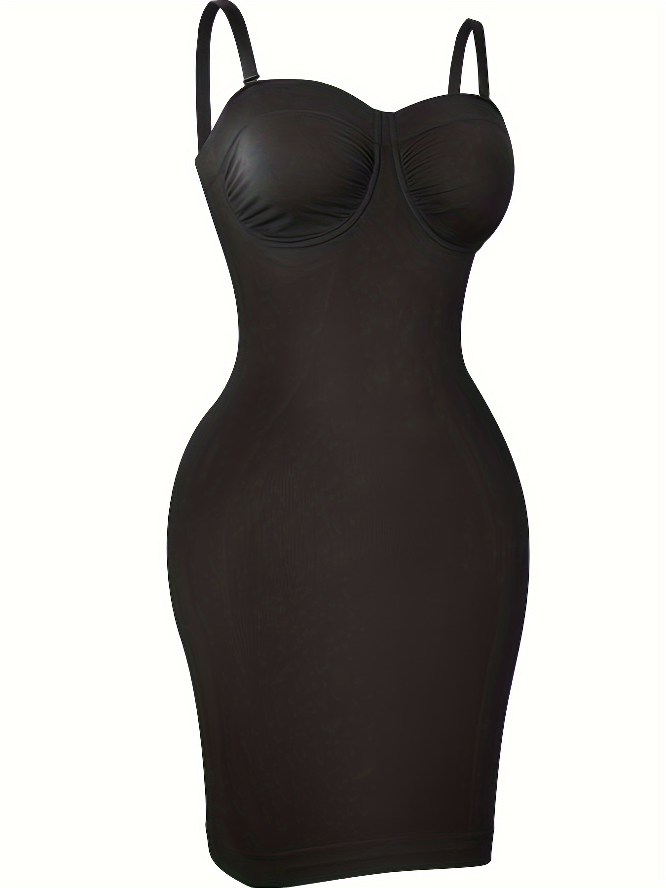 Built in Bra Shapewear Slip Dress for Women Seamless Under Dress Shapewear  Women's Full Slips Tummy Control Strapless Slip Black : :  Clothing, Shoes & Accessories