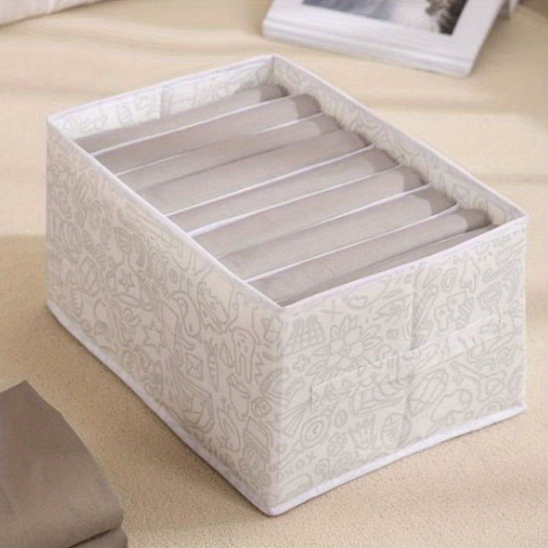 1pc Wardrobe Clothes Organizer, Closet Organizers And Storage 7/9 Grids  Divider Drawer Organizers Compartment Storage Bins For Jeans T-shirt Pants  Leg