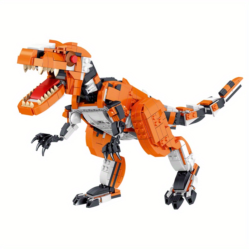 Dinosaur Tiger Shark Modeling Puzzle Assembling Building - Temu