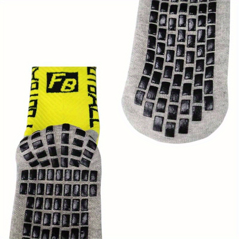 Grip Socks For Kids 6 Pairs Kids Soccer Socks With Grip - Non Slip