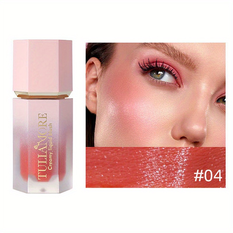 Liquid Blush For Cheeks Soft Cream Blush With Sponge Head - Temu Belgium