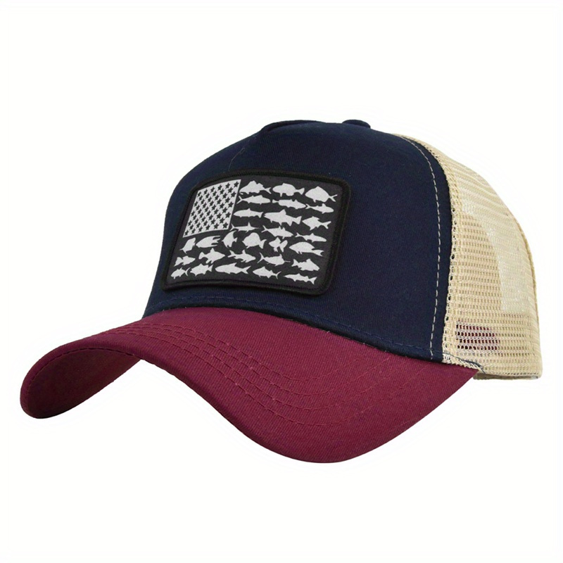 Fruit Pattern Patch Baseball Cap Mesh Trucker Hat