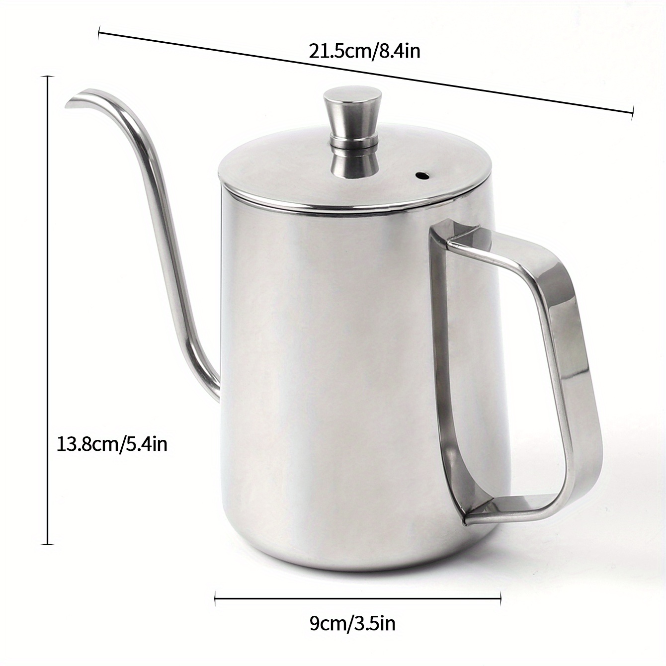 Hand-made Glass Gooseneck Hand Drip Coffee Pot Heat-resistant Glass Pour  Over Coffee Tea Kettle Maker For Cafe Barista Gas Stove - Temu Philippines