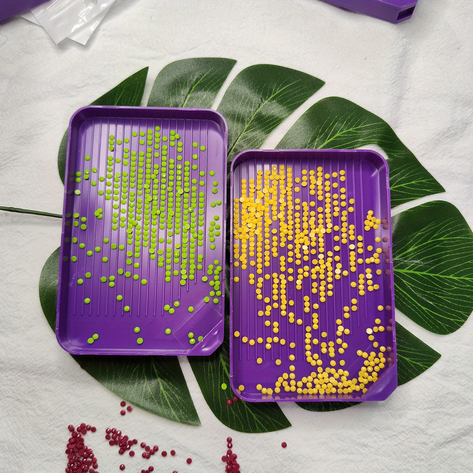 Plastic Bead Sorting Trays Large Diamond Rhinestone Plate Temu