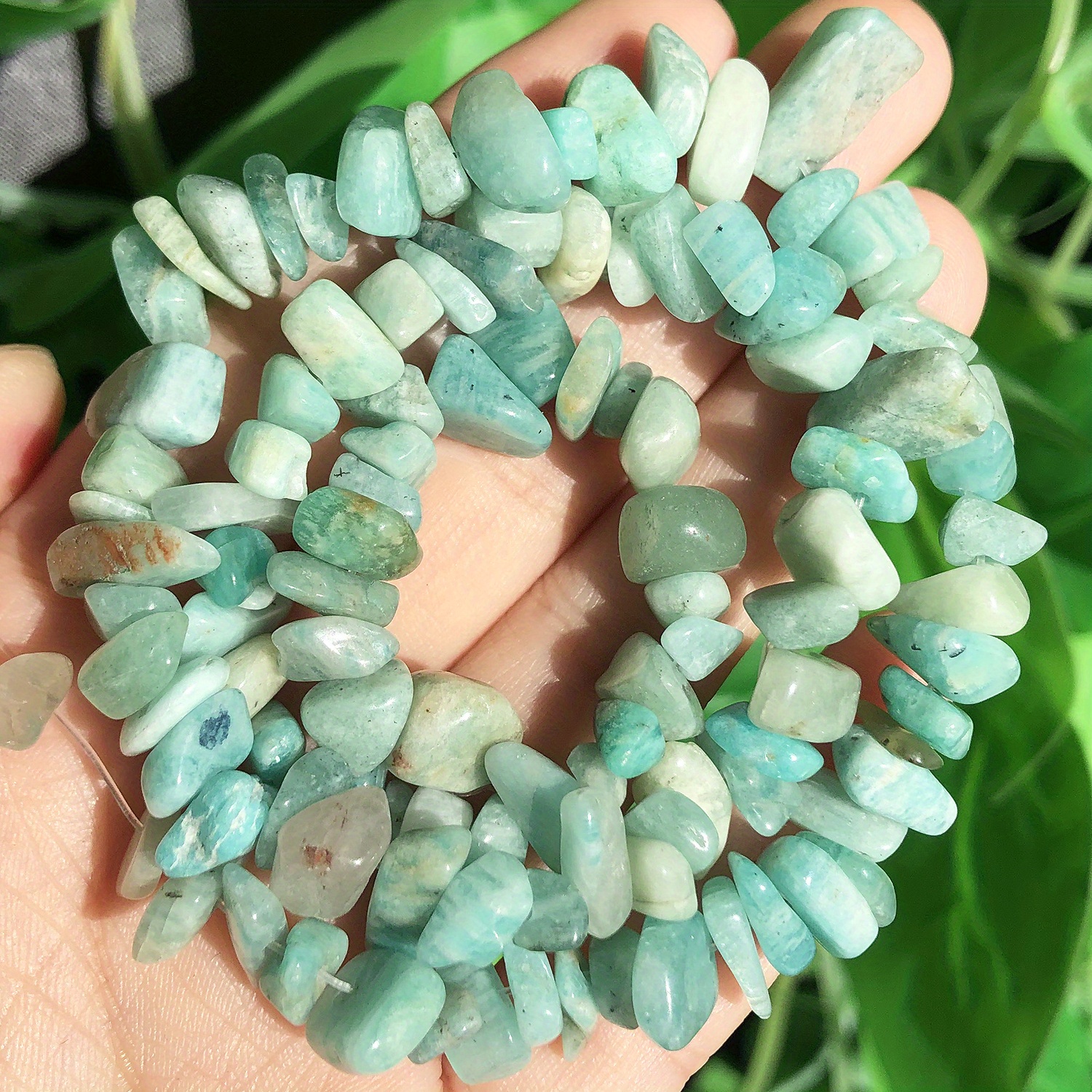 Natural Stone Irregular Crushed Crystal Gravel Beads - Temu