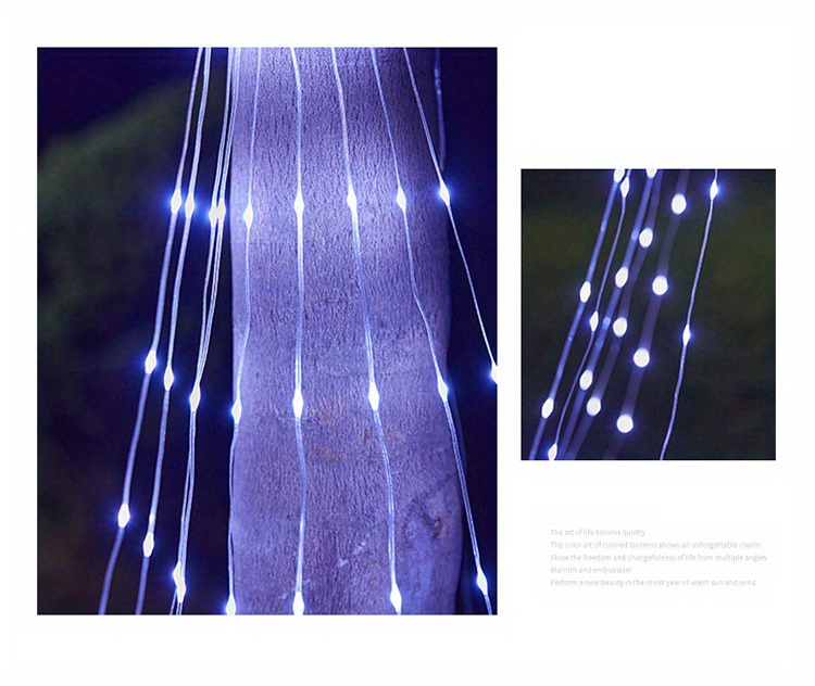 1pc Solar Star Light Strings Fernbedienung Weihnachtsdekorationen