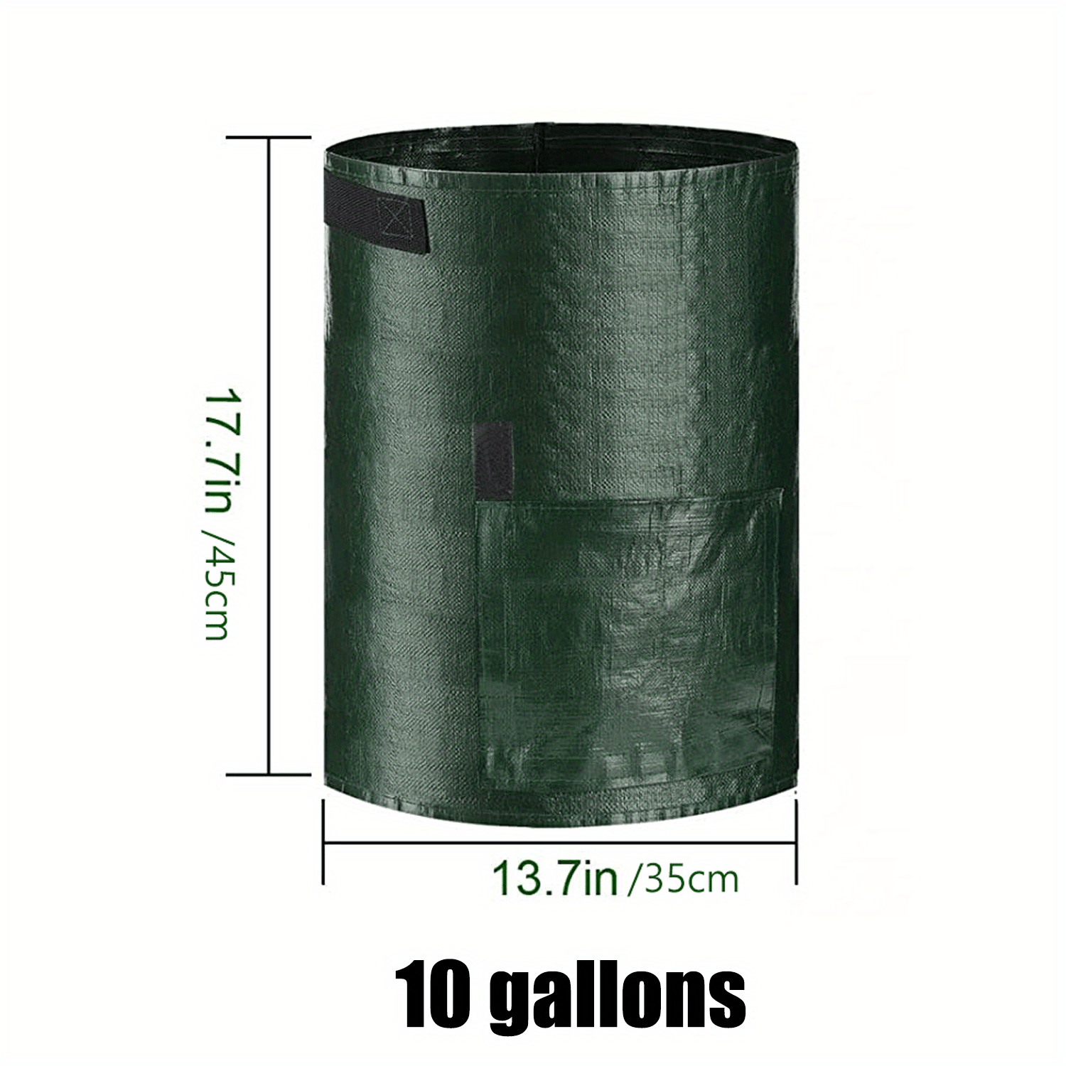 TEMU 1pc 10 Galón Bolsa De Cultivo De Plantas, Tanque De Cultivo De Tela Para Fresas, Papas, Tomates, Zanahorias Y Otros Vegetales, Bolsa De Cultivo